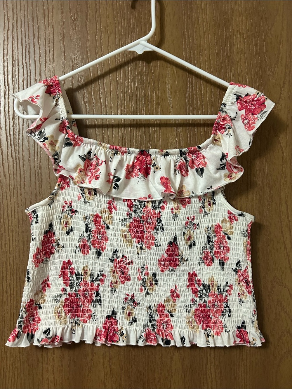 Arizona Jean Co Off the Shoulder Crop Top Junior’s